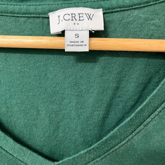 J. Crew Forest Green V-Neck Dress - Picture 2 of 3